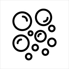 icon,soap foam, bubbles, foam, on a white background.