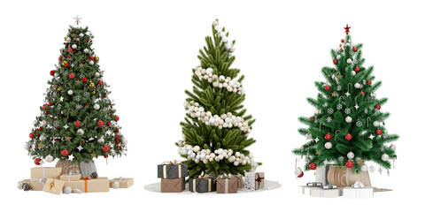 christmas tree and gifts - Powered by Adobe