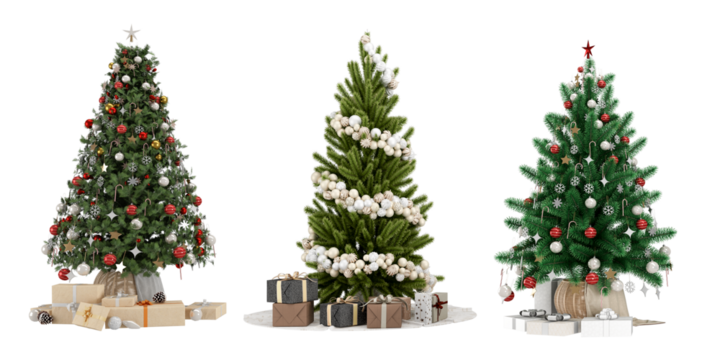 christmas tree and gifts