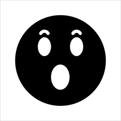 Fototapeta premium emoji icon, on white background, eps 10