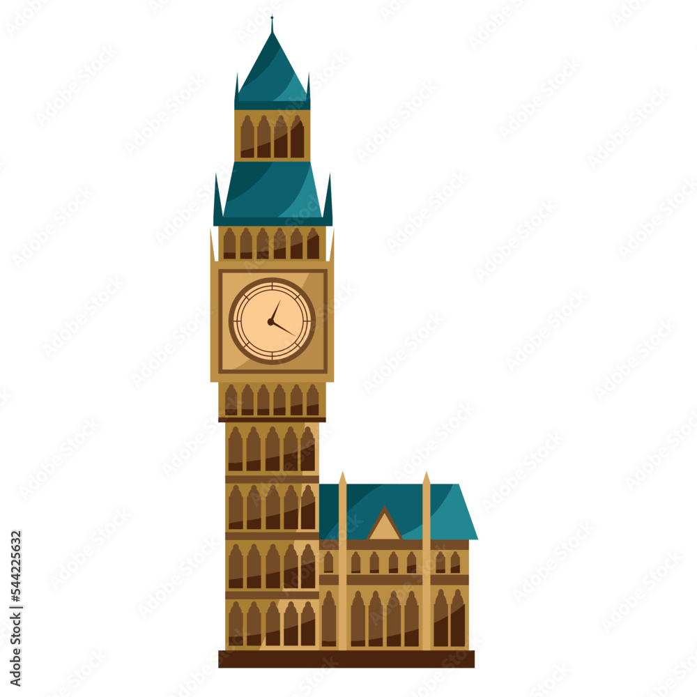 Sticker big ben famous landmark