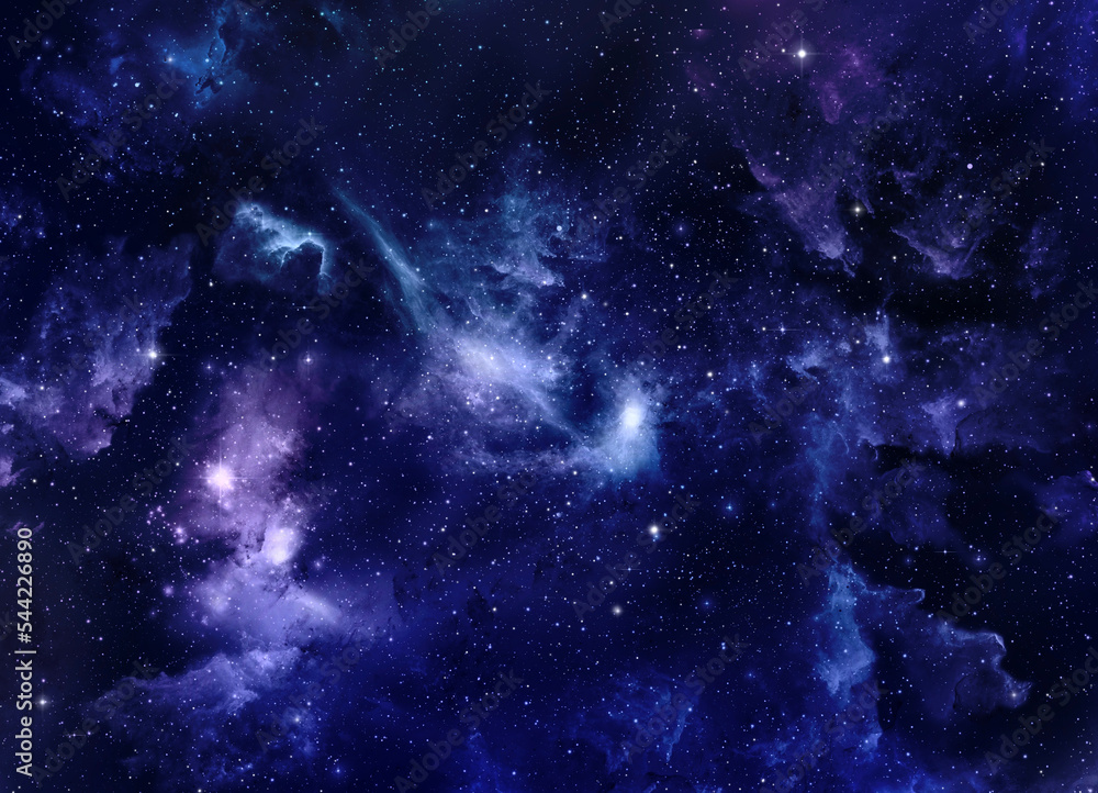 Wall mural a space of the galaxy ,atmosphere with stars at dark background