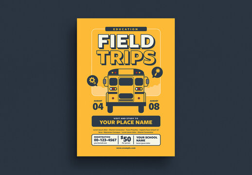 Modern Fields Trips Flyer