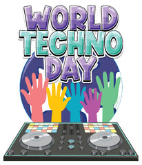 World Techno Day Banner Design