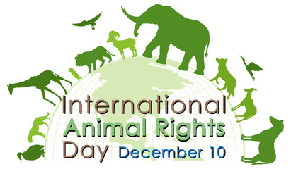 International Animal Rights Day banner design