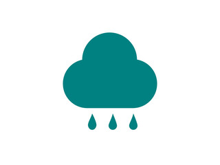 Vector illustration of clouds and rain. For Web design. Mobile. And logo elements.