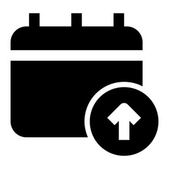 Icon Schedule With Style Glyph