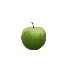 green apple isolated