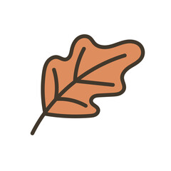 Cute leaf Cartoon Christmas Element