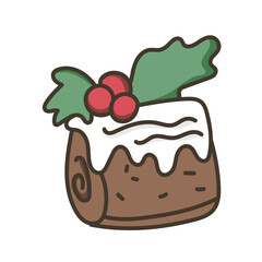 Cute cake Cartoon Christmas Element