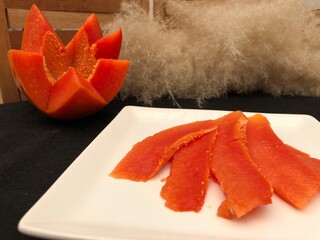 nice pawpaw cocktail with salt and lemon