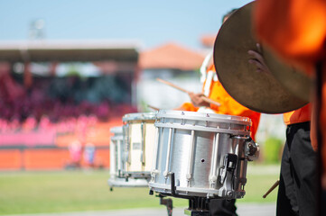 School marching band sport day parade