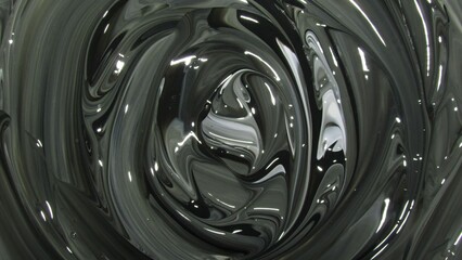 Abstract photo of mixed black and white paint