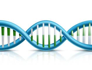 3d realistic vector icon of dna. Medial concept and element.