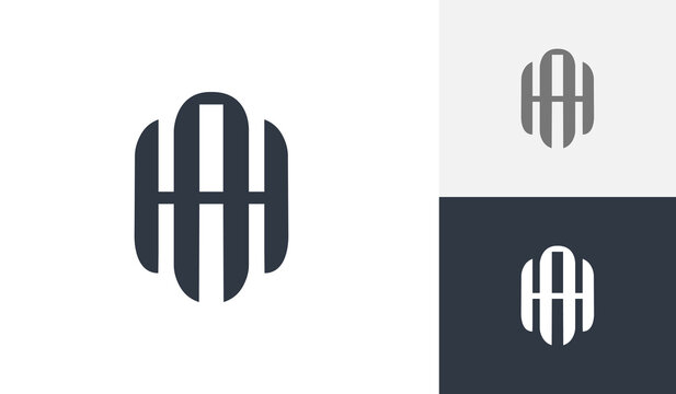 Luxury AH monogram logo