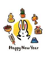 2023年　卯年　年賀状