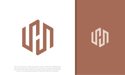 Initials H logo design. Initial Letter Logo. Innovative high tech logo template.