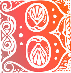 Seamless pattern with Letter artwork