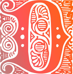 illustration of letter art background