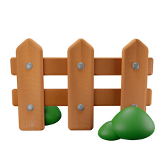Gardening Fence 3D Icon
