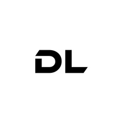 DL letter logo design with white background in illustrator, vector logo modern alphabet font overlap style. calligraphy designs for logo, Poster, Invitation, etc.
