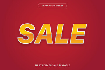 Sale editable text effect