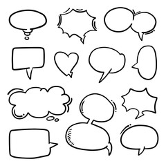 Comic bubbles for design purposes