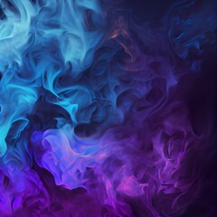 Obraz na płótnie Canvas Purple and blue violet burning plasma fire - flowing flames background