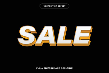 Editable text effect sale illustrations
