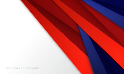 Fototapeta na wymiar Modern abstract background blue and red with white colorful
