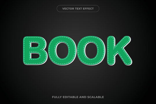 Book editable text effect