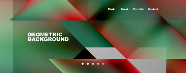 Dynamic lines, triangles, rectangles geometric abstract background. Vector Illustration For Wallpaper, Banner, Background, Card, Book Illustration, landing page