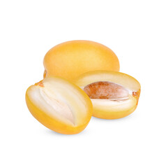 Fresh dates isolated on transparent background. (.PNG)
