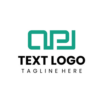 apj logotype template for bussiness
