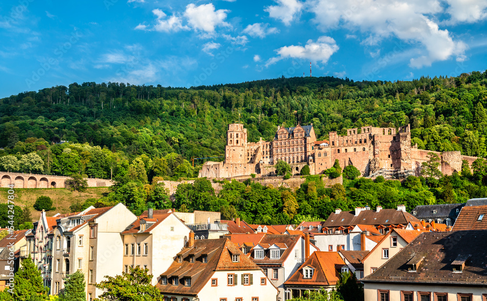 Canvas Prints view of heidelberg castle in baden-wurttemberg, germany