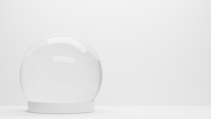 Empty podium Blank product shelf standing backdrop. 3D rendering.