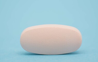 medical pill isolated on color background