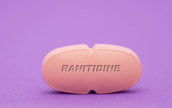 Ranitidine Pharmaceutical medicine pills  tablet  Copy space. Medical concepts.