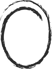 Chalk style round frame vector illustration. Hand drawn circle chalk borders for office presentation or school event design