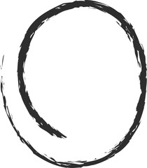 Chalk style round frame vector illustration. Hand drawn circle chalk borders for office presentation or school event design