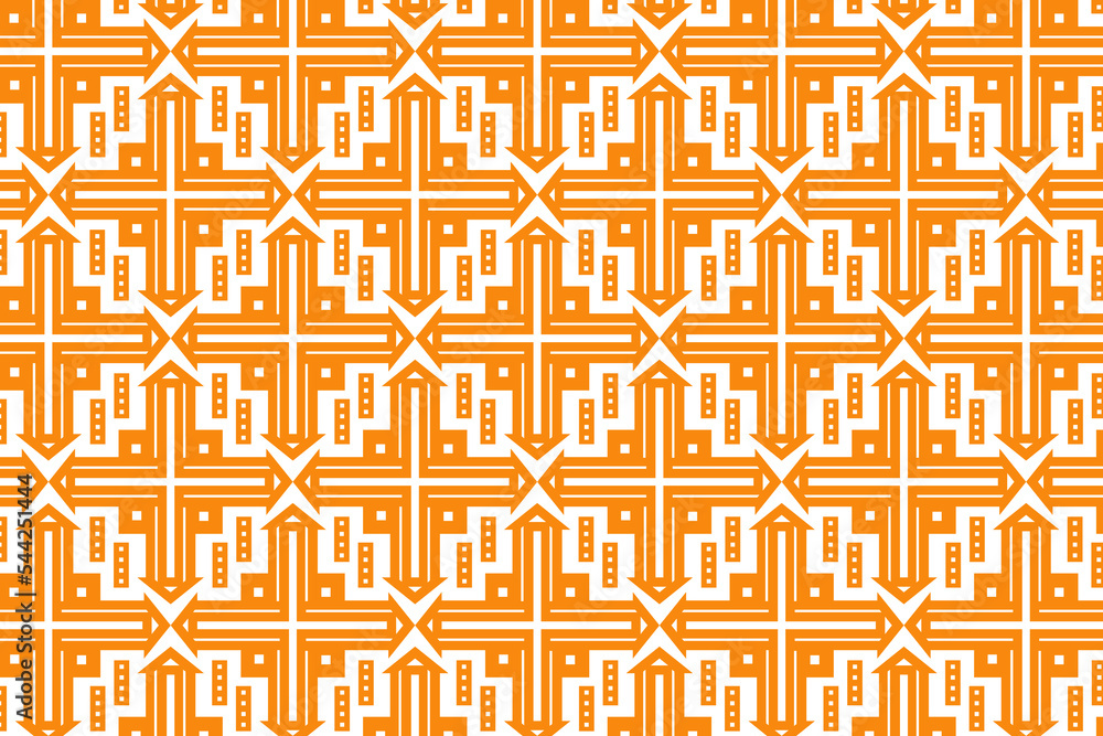 Poster sign of compass to determine four cardinal directions pattern seamless vector repeat geometric yello