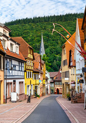 Obraz premium Neckargemuend town in Baden-Wurttemberg state of Germany