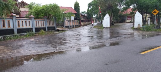 muddy road after rain