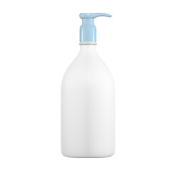 Blank pump cosmetic container mockup. 3d render