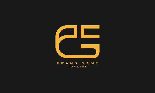 EGC, PGC, Abstract initial monogram letter alphabet logo design