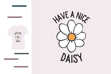 Daisy flower t shirt design