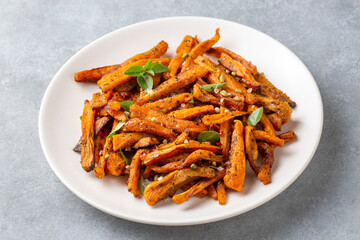 Sweet potato fries  homemade roasted in the oven