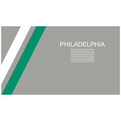 Philadelphia Eagles american footbal team uniform colors. Template for presentation or infographics.