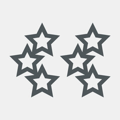 Star Classic rating icon web quality vector illustration cut