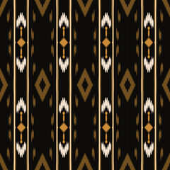 Ethnic ikat chevron batik textile seamless pattern digital vector design for Print saree Kurti Borneo Fabric border brush symbols swatches cotton